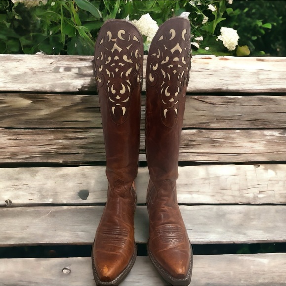 Ariat Hacienda Knee High Boots - Picture 2 of 12